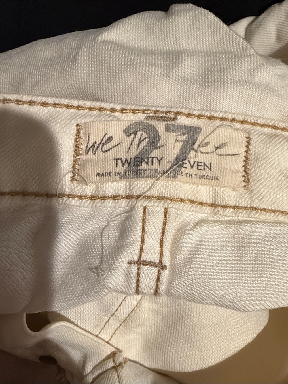 We The Free High-Rise Wide Leg Jeans in Cream - Picture 13 of 14